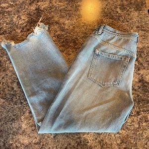Free People Ripped Mom Jeans